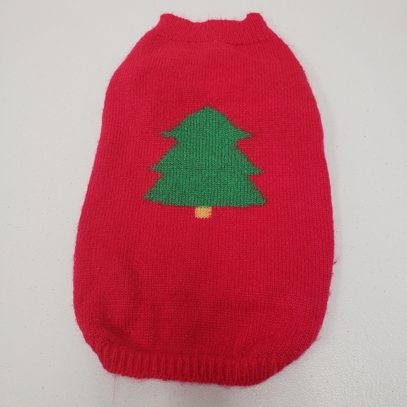Puppy Luck Dog Christmas Tree Holiday Knit Sweater Size XL - Picture 1 of 8
